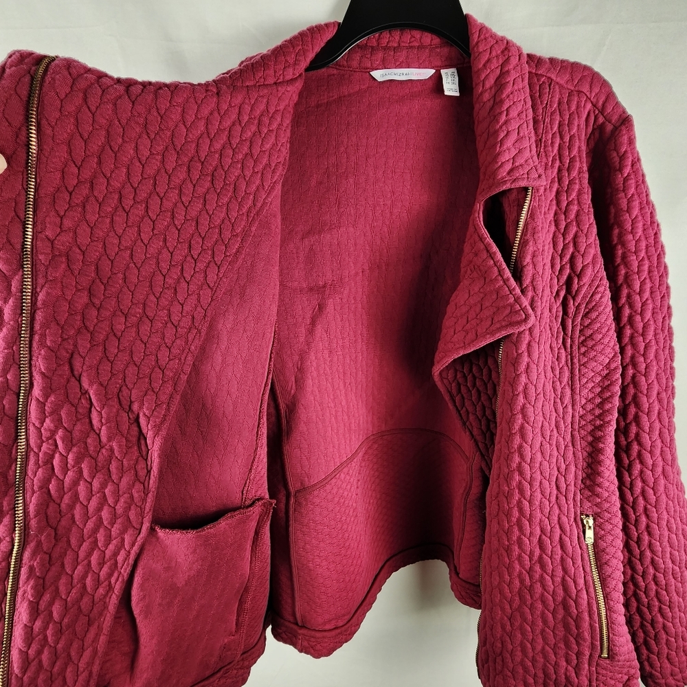 Isaac Mizrahi Quilted Knit Jacket (2X) - Picture 4 of 8